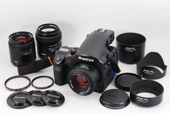 Mamiya 645 AFD + 45mm,80mm,150mm lens買取19万